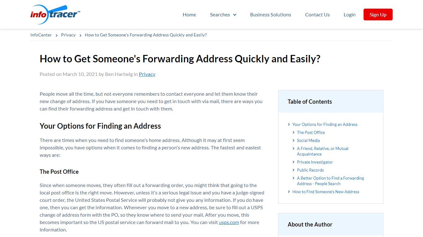 How to Get Someone's Forwarding Address Quickly and Easily?